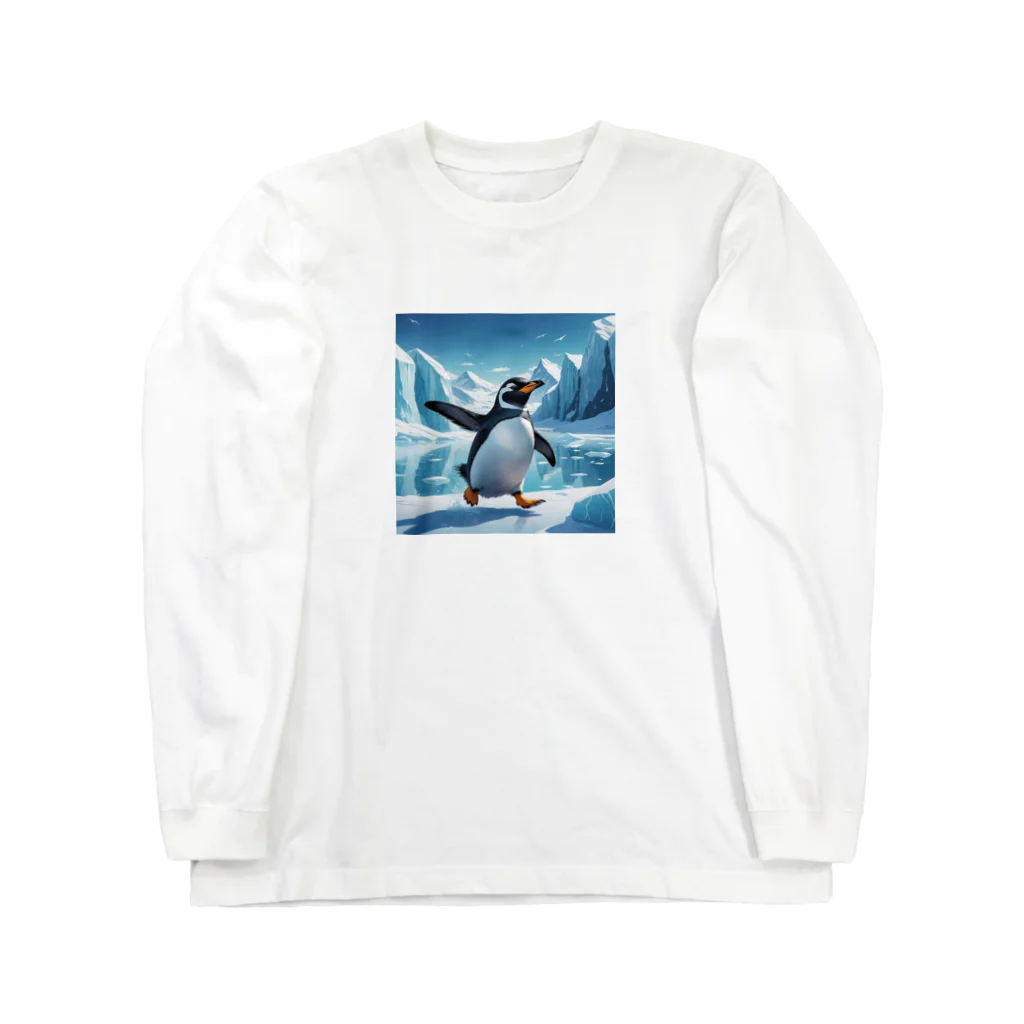 Enchanted Charm EmporiumのFrosty Penguin ("フロスティペンギン") ロングスリーブTシャツ