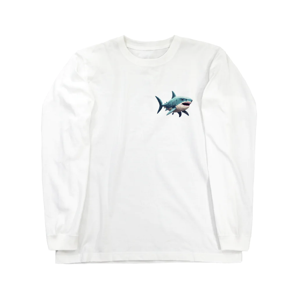Kaz_Alter777のサメちゃん ロングスリーブTシャツ
