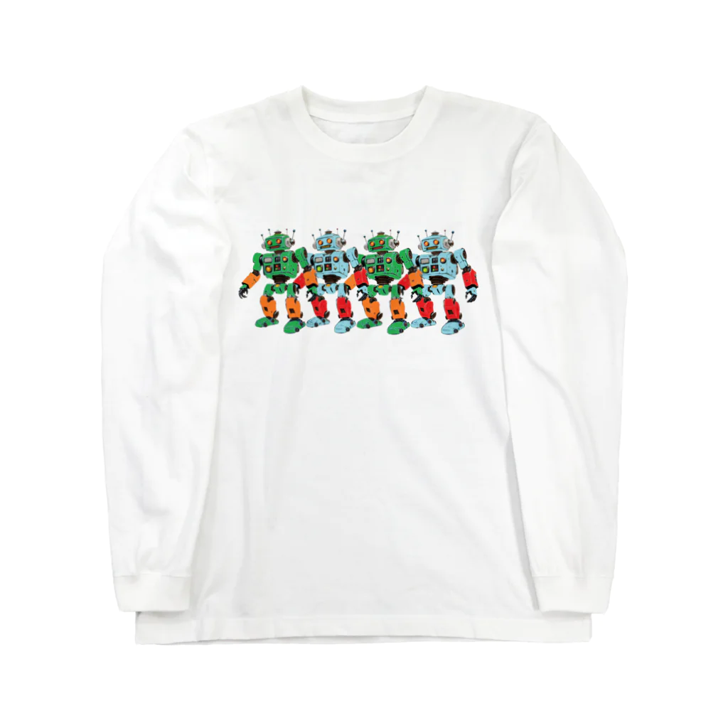 せつらデザイングッズのロボロボ Long Sleeve T-Shirt