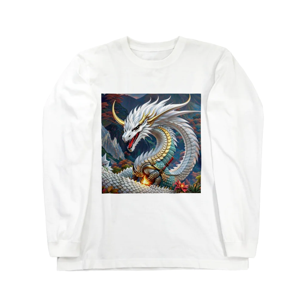 リリアのファンタジーの白龍降臨 Long Sleeve T-Shirt