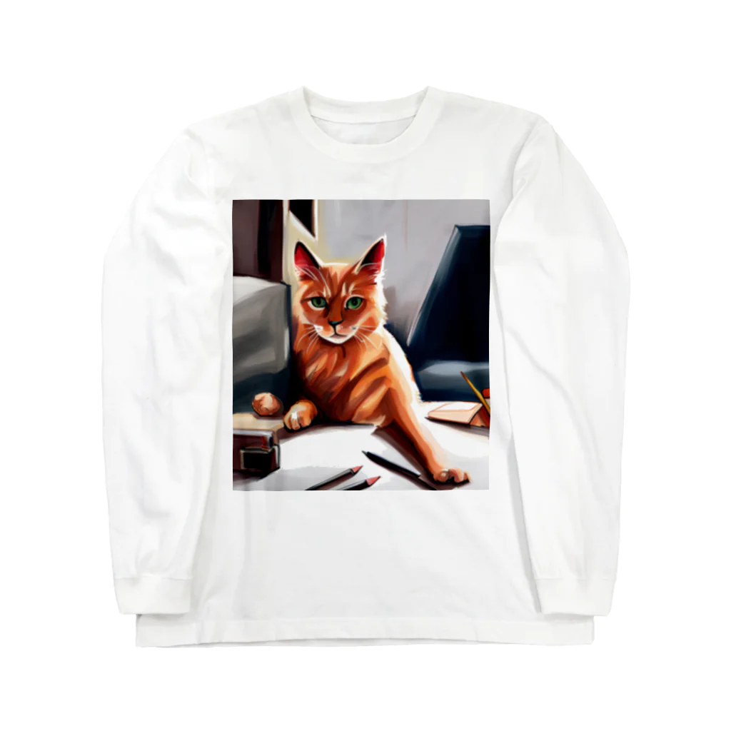 ソルブラインのお仕事猫「ブライ」 Long Sleeve T-Shirt