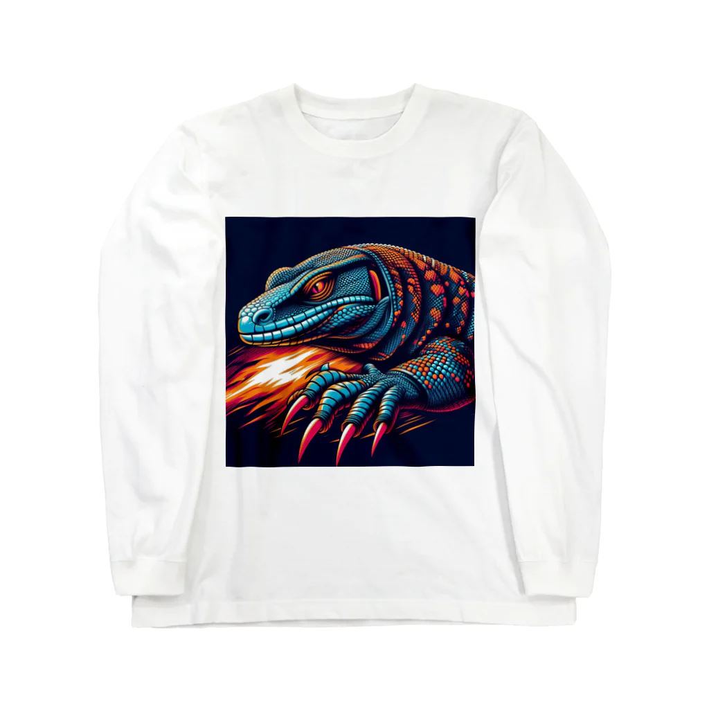 Mayatoramanのサルバトールモニター　モニター Long Sleeve T-Shirt