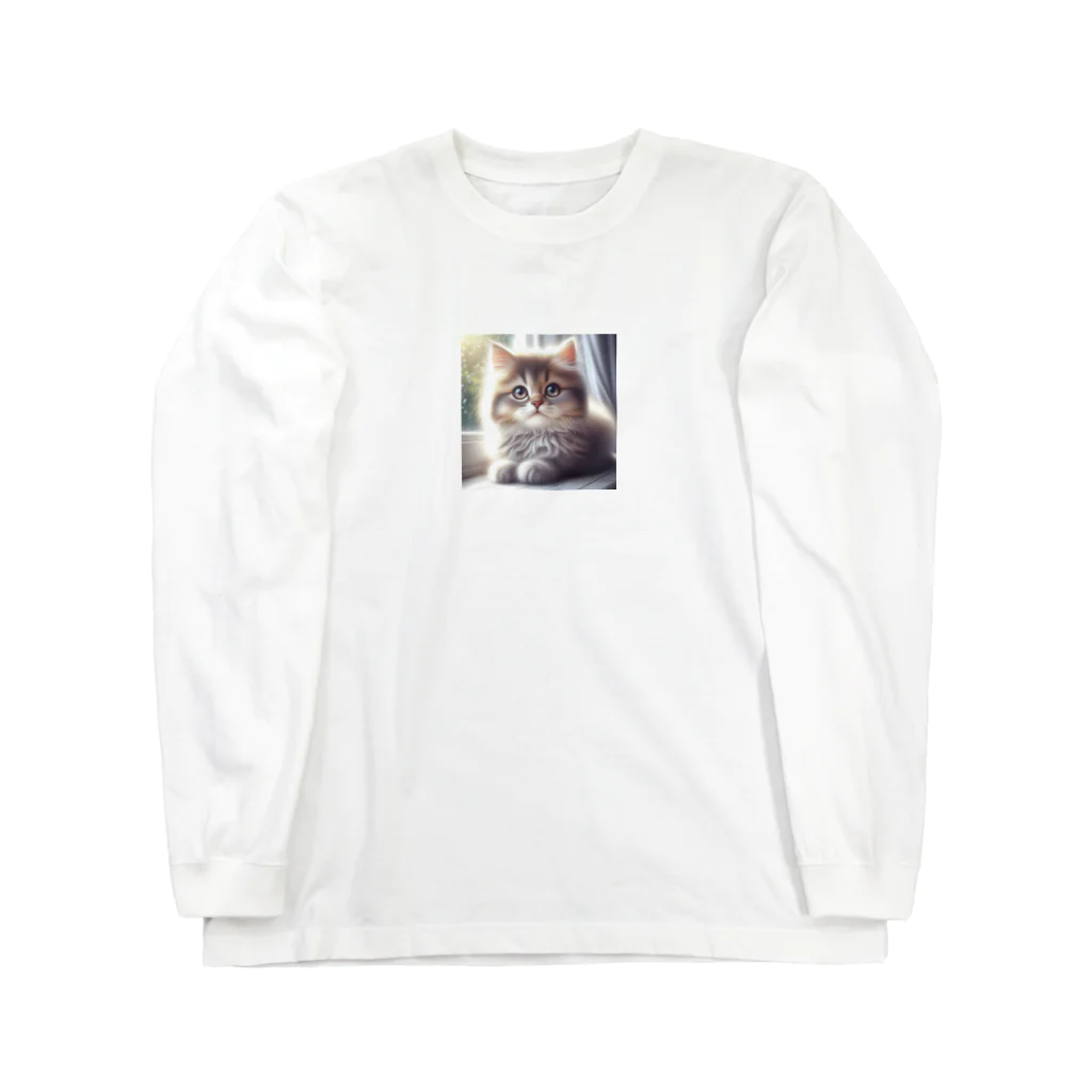 harumama04の子猫のキャラクターグッズです。 Long Sleeve T-Shirt