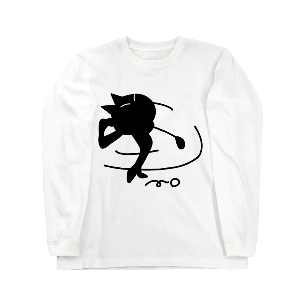 B-catのゴルフ猫 Long Sleeve T-Shirt