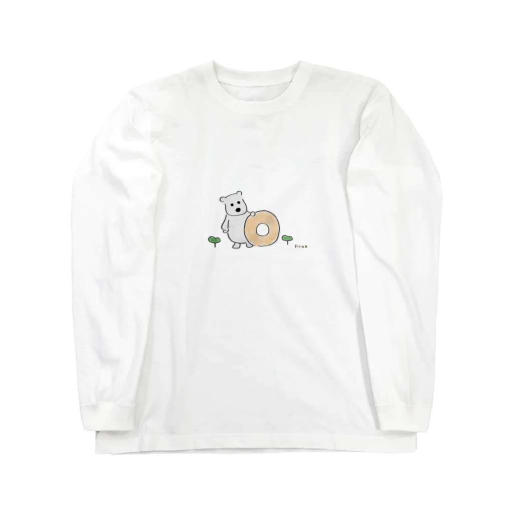 おぺんのしろくまドーナツ Long Sleeve T-Shirt