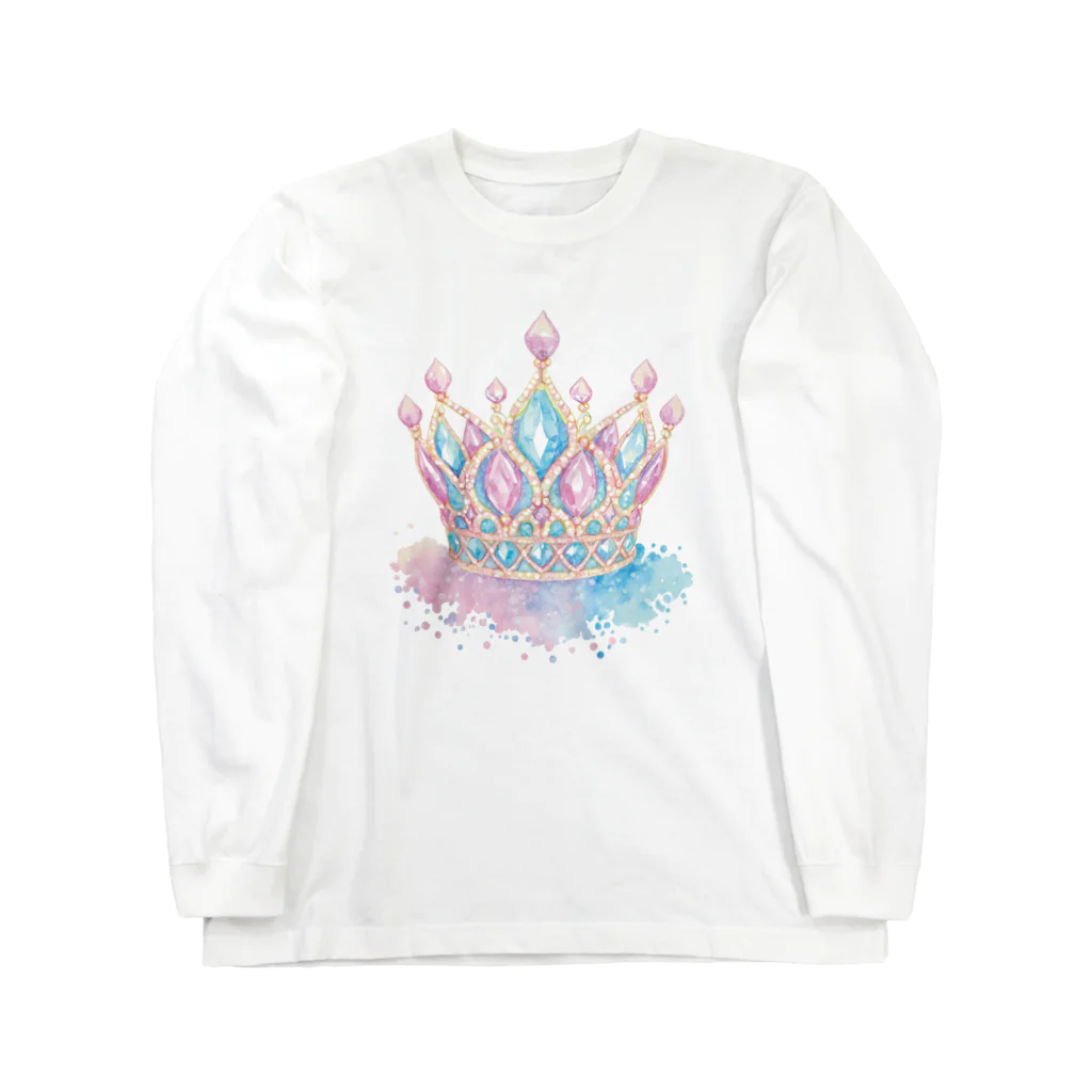 designinglab-itemsのglimmer prism（グリマープリズム）クラウン Long Sleeve T-Shirt