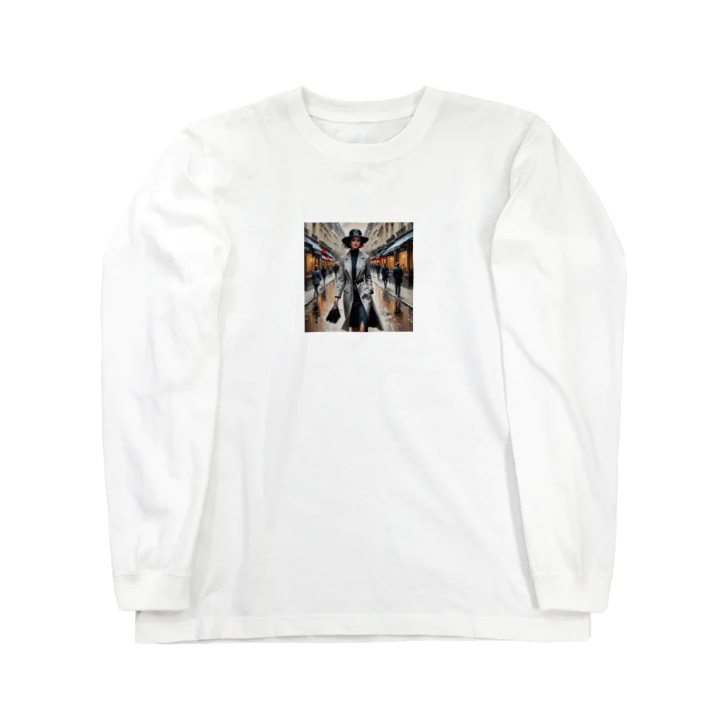 potepokeの"Inspired by Parisian streets" Long Sleeve T-Shirt