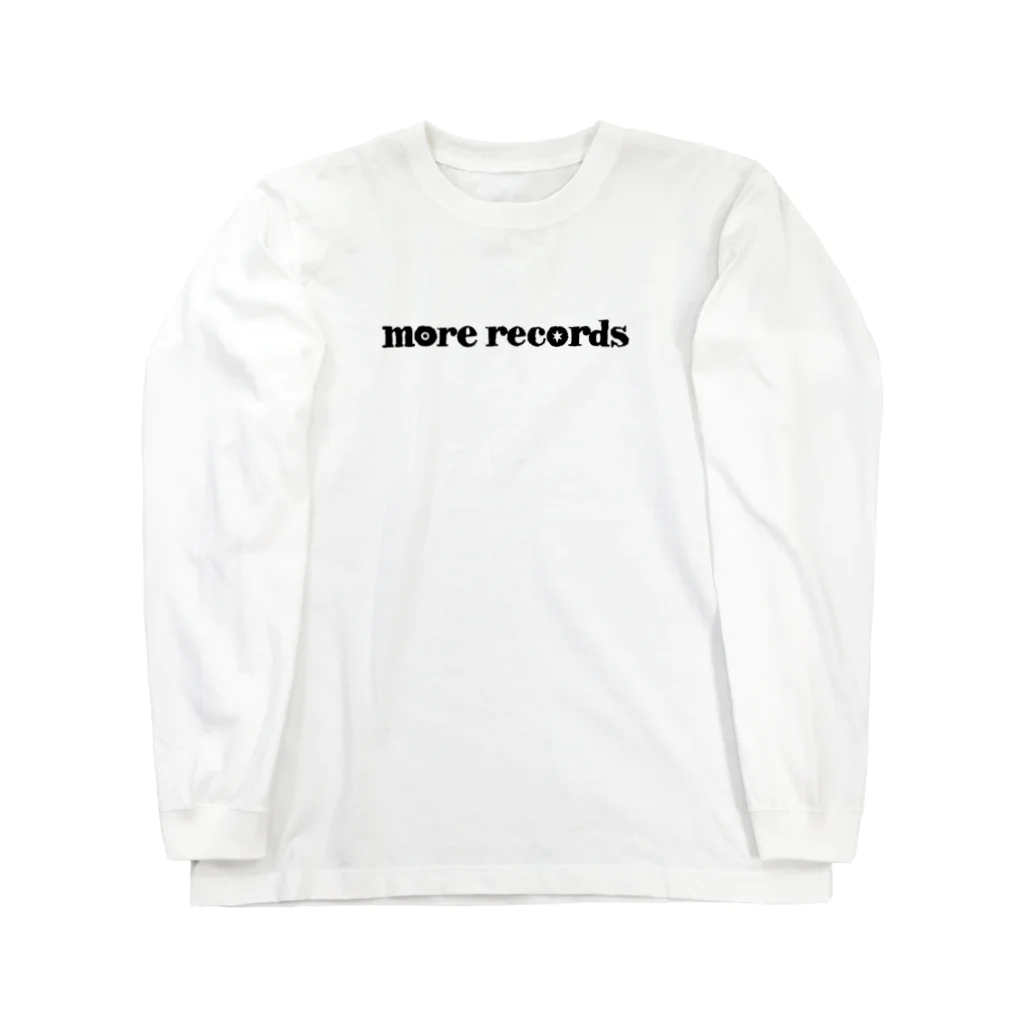 more recordsのモアレコ文字ロゴ ロングスリーブTシャツ