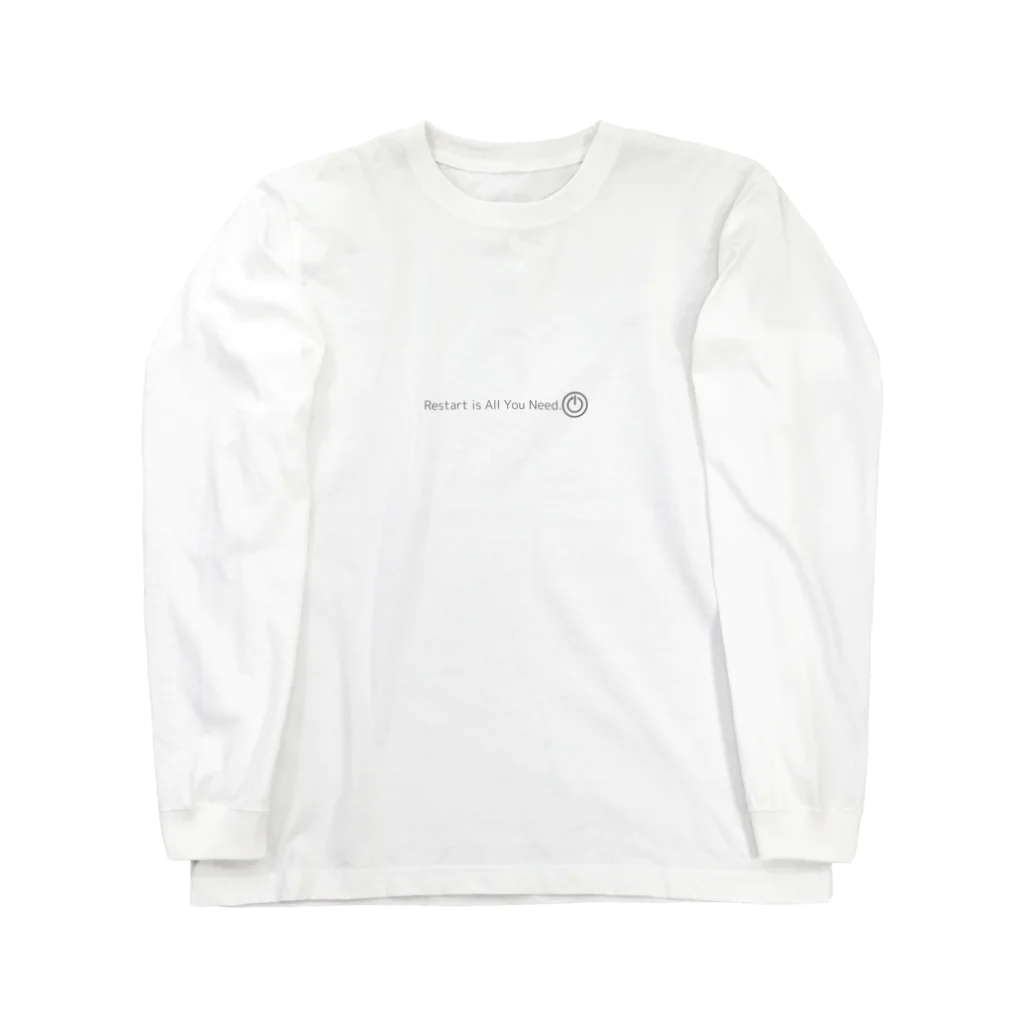 Restart is All You Need.の【エラー・再起動】Restart is All You Need. Long Sleeve T-Shirt