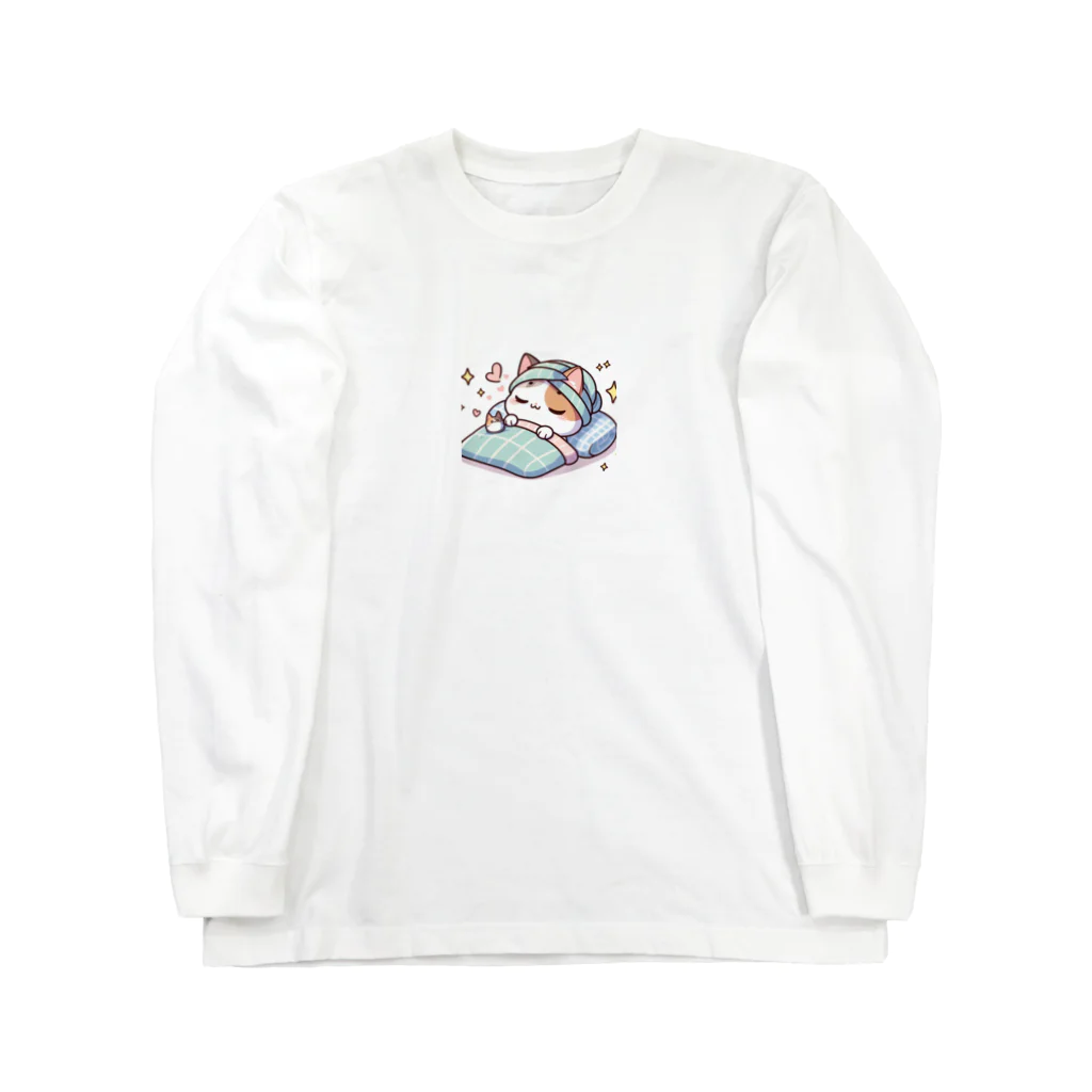 りのショップのゆるかわネコグッズ Long Sleeve T-Shirt