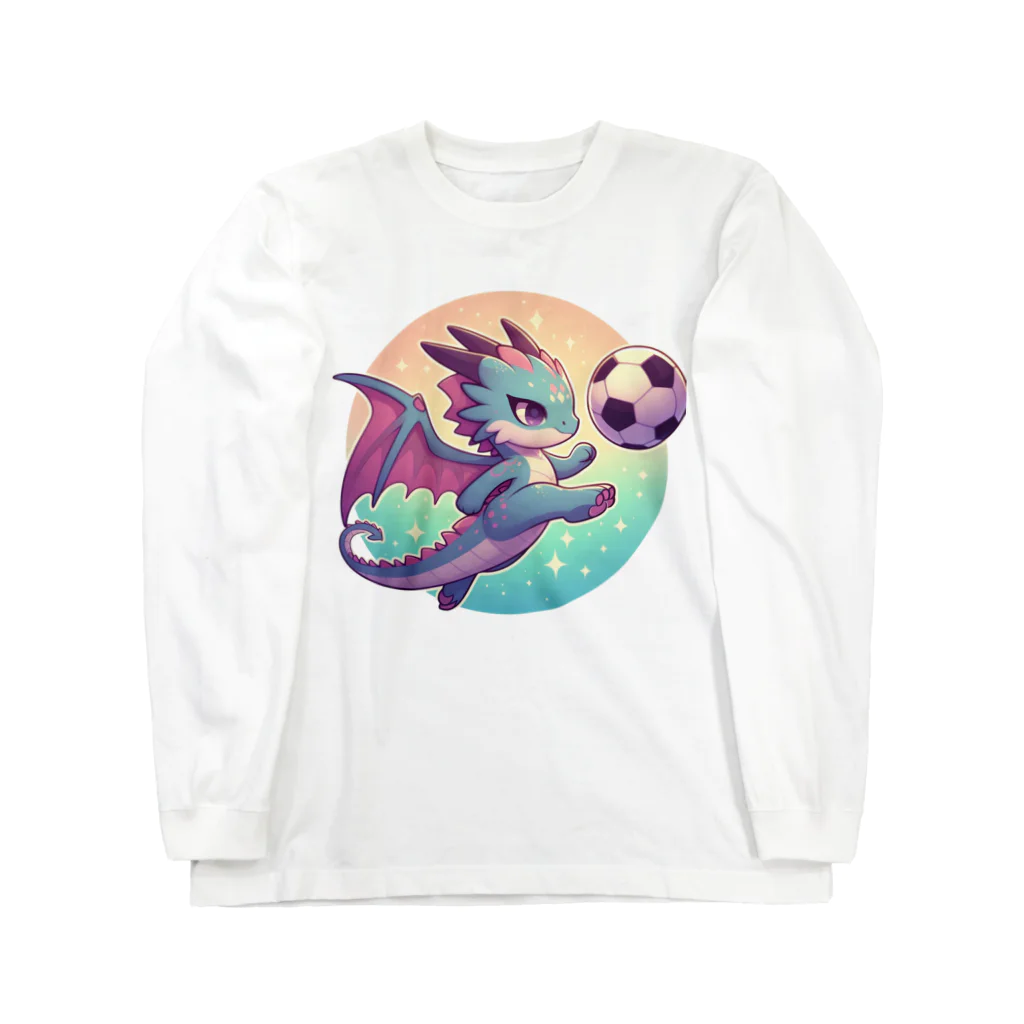 幸運アイテムデポの幸運の翼ドラゴンキック Long Sleeve T-Shirt