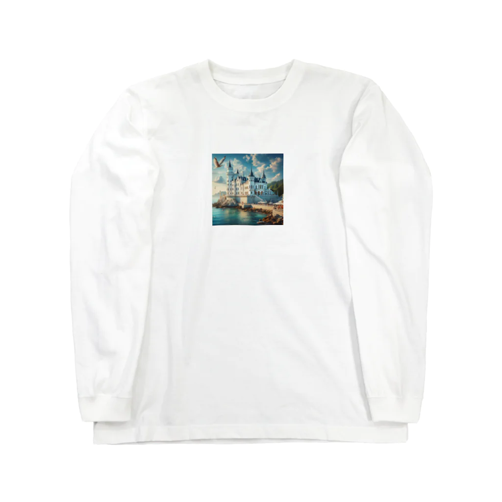 namidamakiの海辺の綺麗な城 Long Sleeve T-Shirt