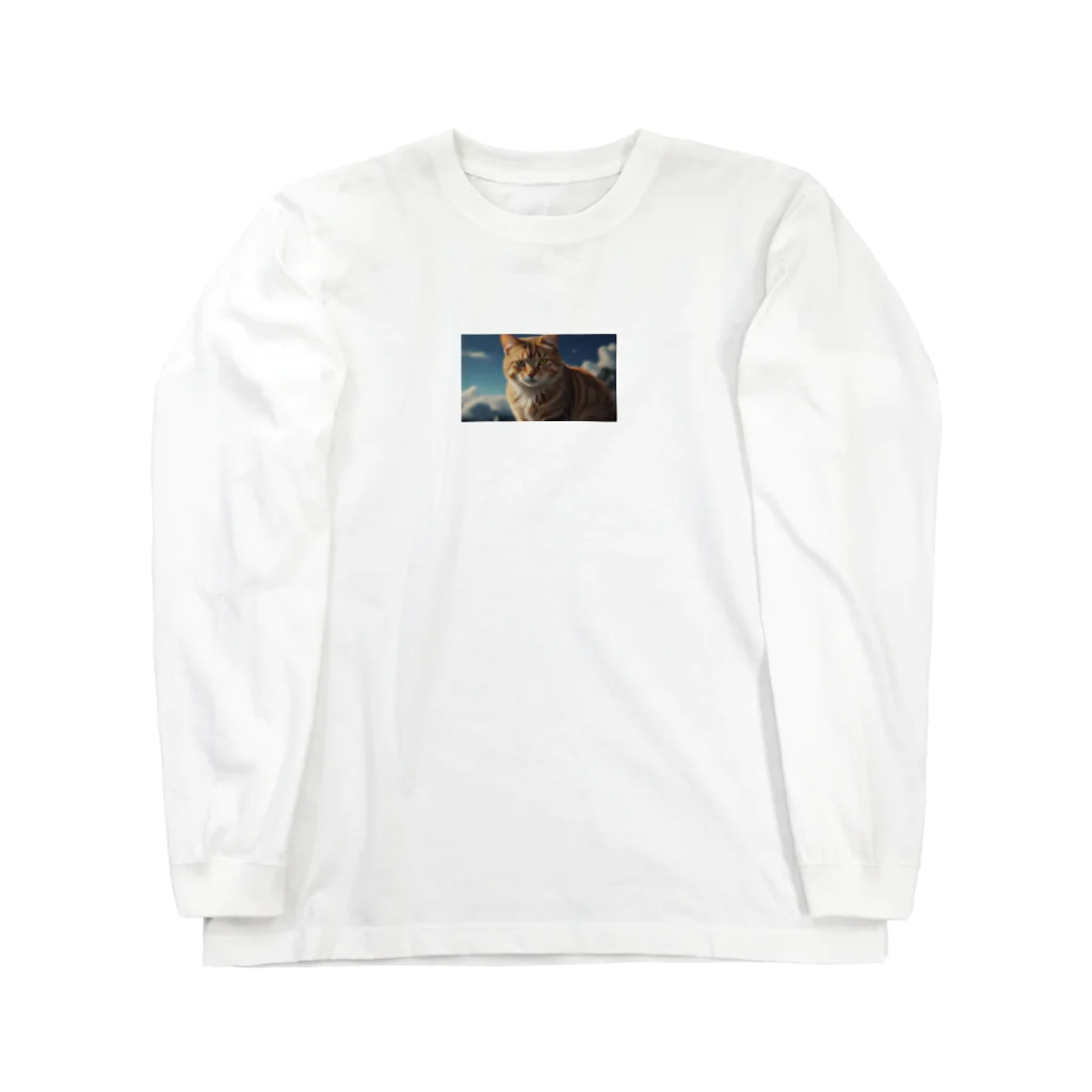 ADOのこちらを見つめる猫 Long Sleeve T-Shirt