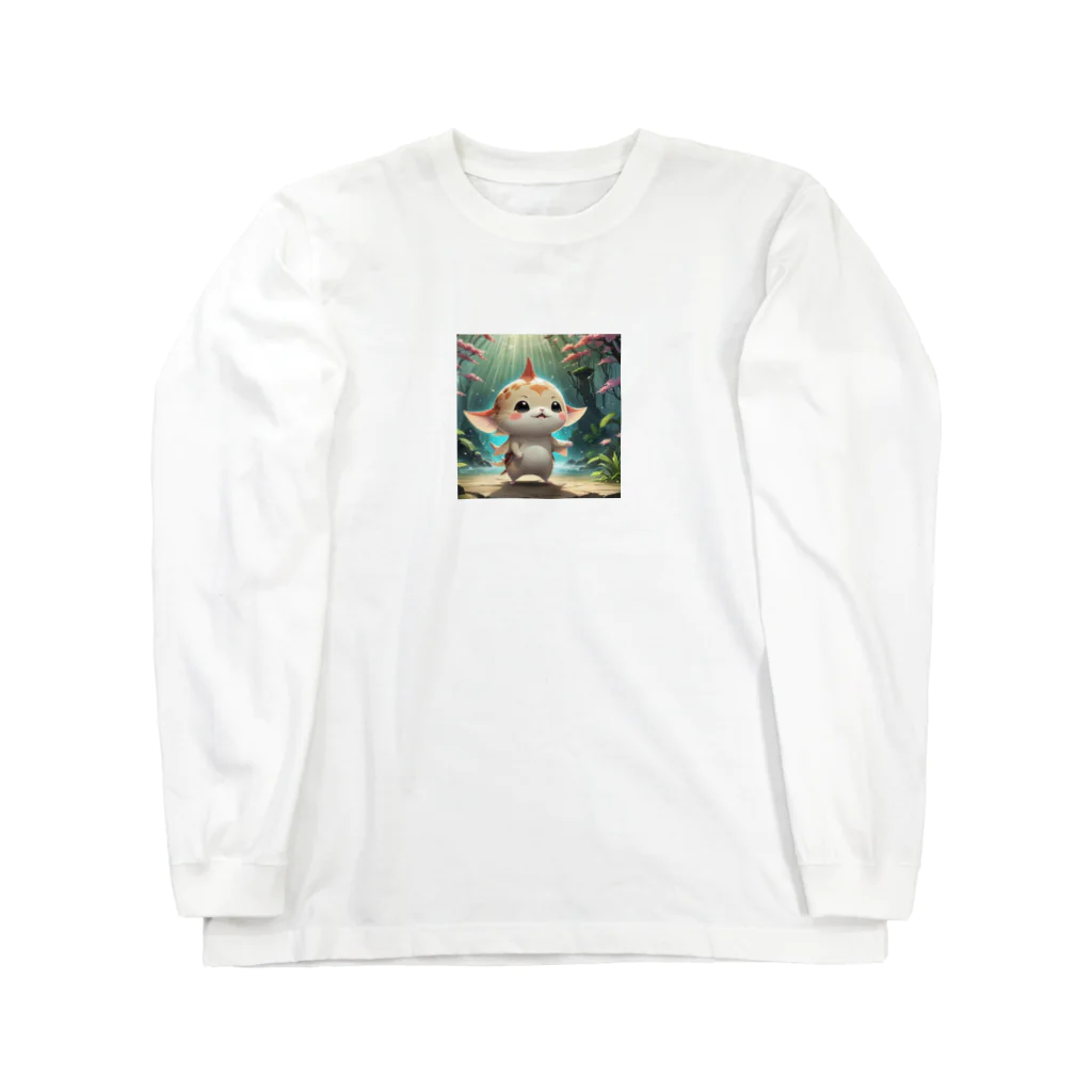 AI妖怪大図鑑のエイヒレ妖怪　炙りん坊 Long Sleeve T-Shirt