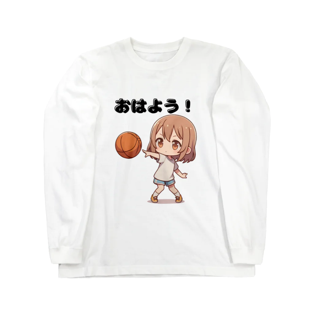 チェリモヤのガールズ バスケット 02 ロングスリーブTシャツ