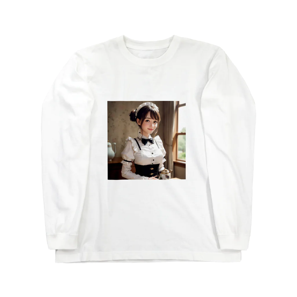 オリジナルグッズショップ KIJITORAのメイドさん Long Sleeve T-Shirt