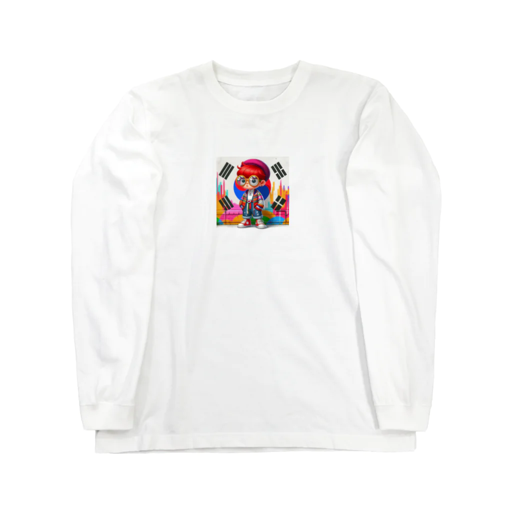 韓ビニのこれかっこいいキャラが、あなたの心を魅了します！ Long Sleeve T-Shirt