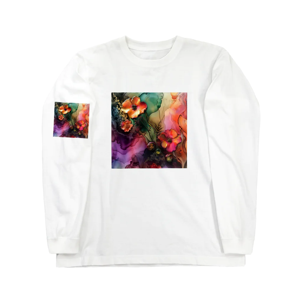 AQUAMETAVERSEの幻想的で綺麗な花　ラフルール　1859 Long Sleeve T-Shirt