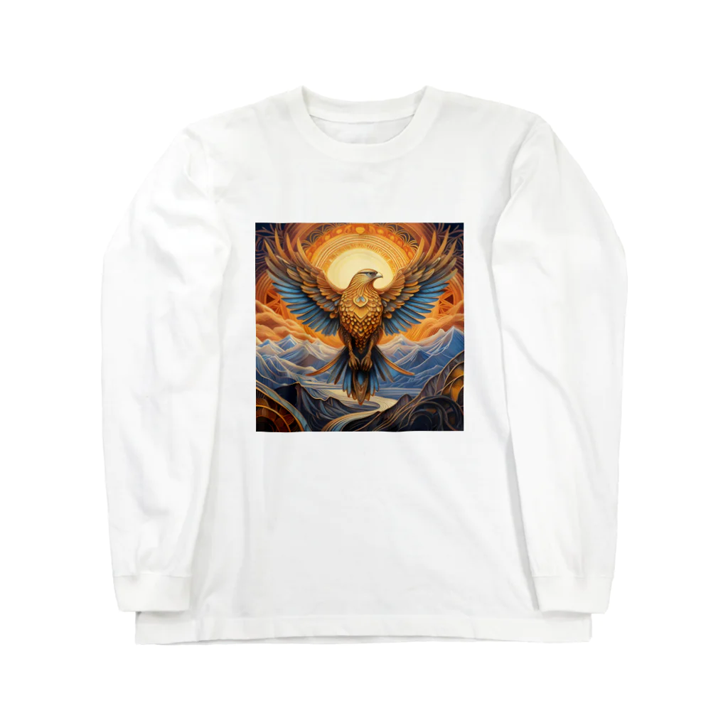 タカヤマ・サイトの神々しい鷹・シンボルマーク2 Long Sleeve T-Shirt