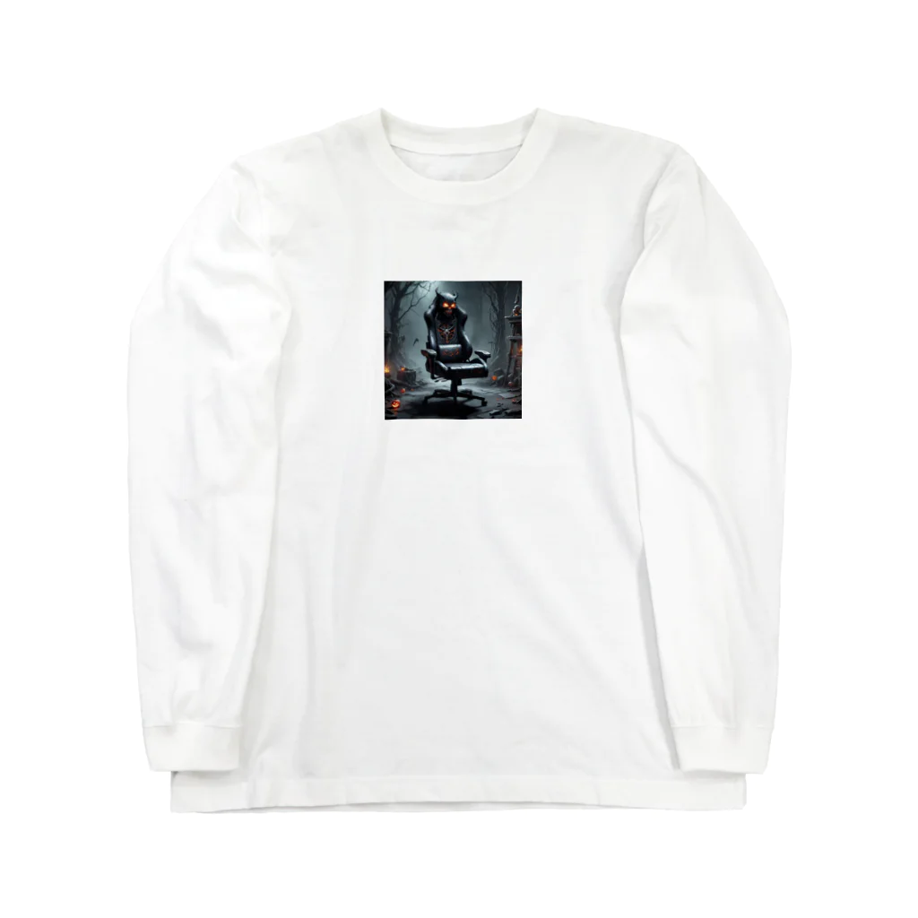 AI妖怪大図鑑のゲーミングチェア妖怪　YK（妖怪）霊心具 Long Sleeve T-Shirt