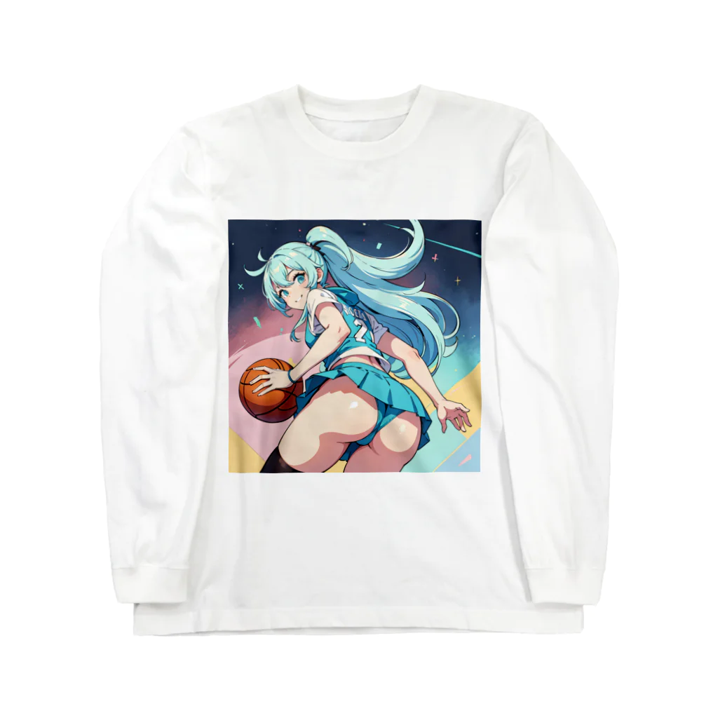 yozoraniyumeoの魔法バスケ少女 ロングスリーブTシャツ