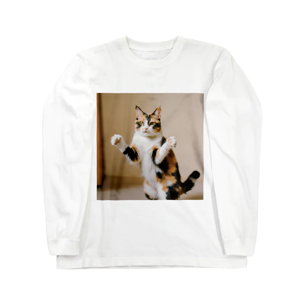 shadowshadowの三毛猫 Long Sleeve T-Shirt