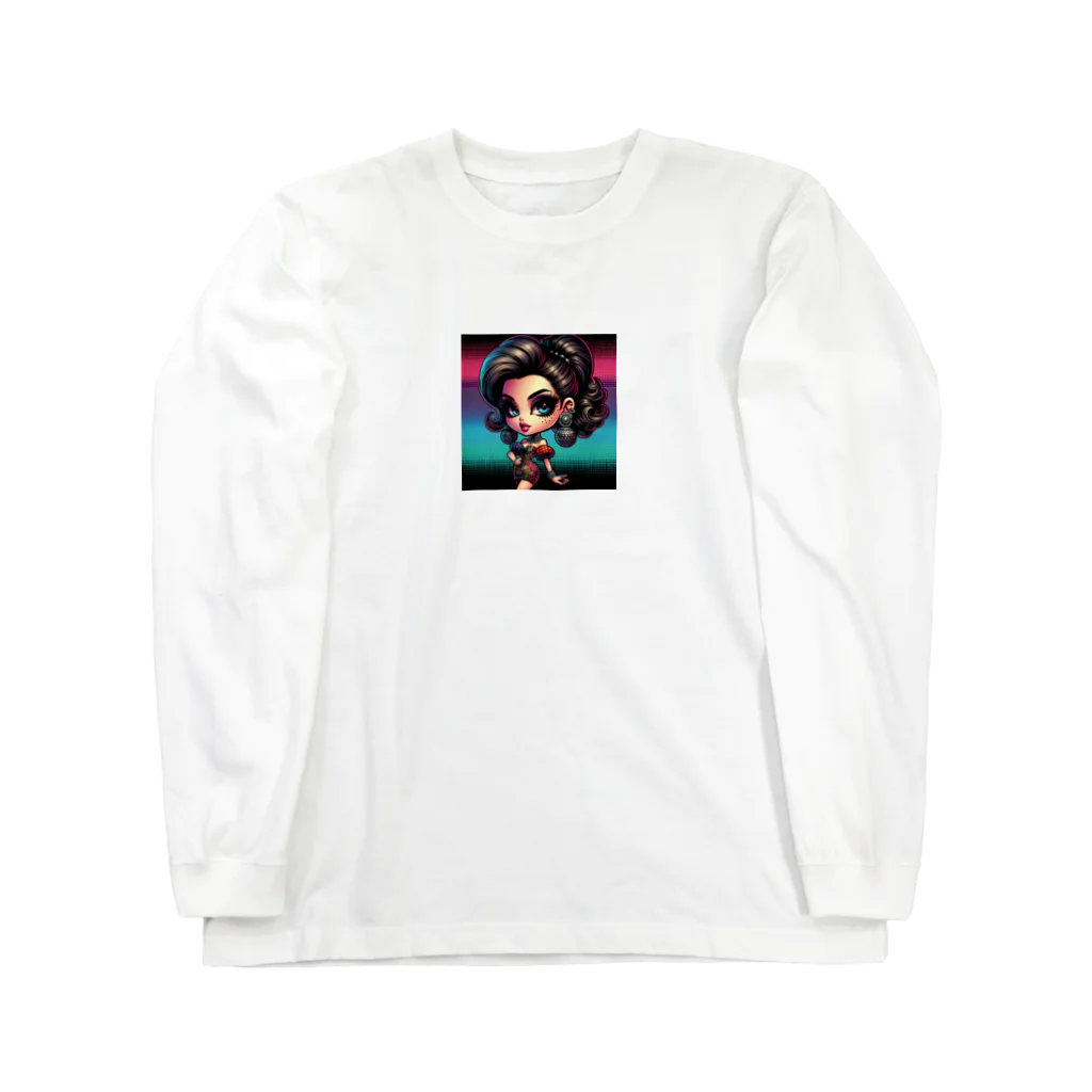 RoseTarot888Shopのtokyo night club Girl Long Sleeve T-Shirt