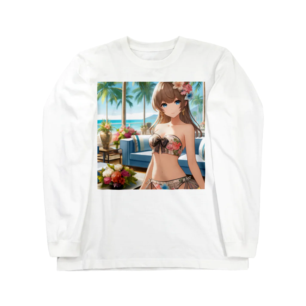 かるるんショップの海と南国と水着と　夏休み Long Sleeve T-Shirt