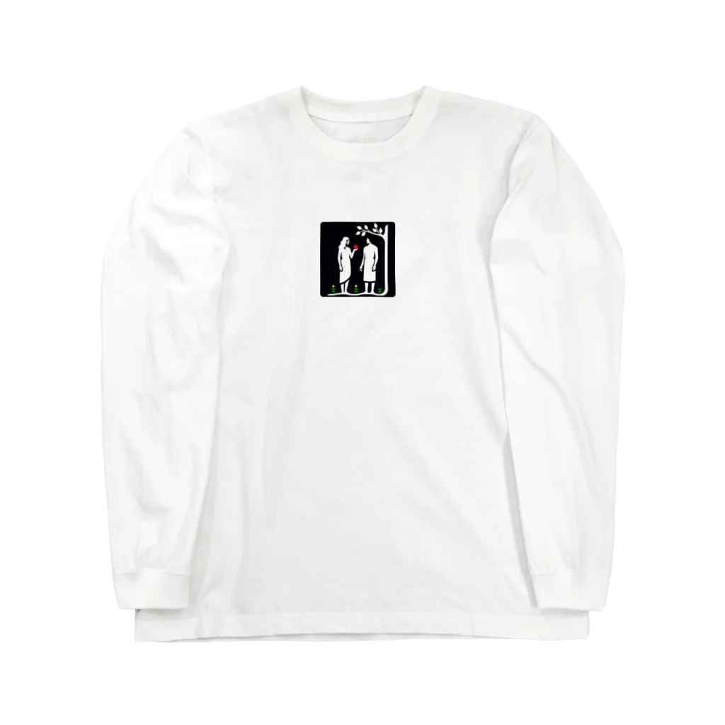 APOJOHNのアダムとエバ Long Sleeve T-Shirt