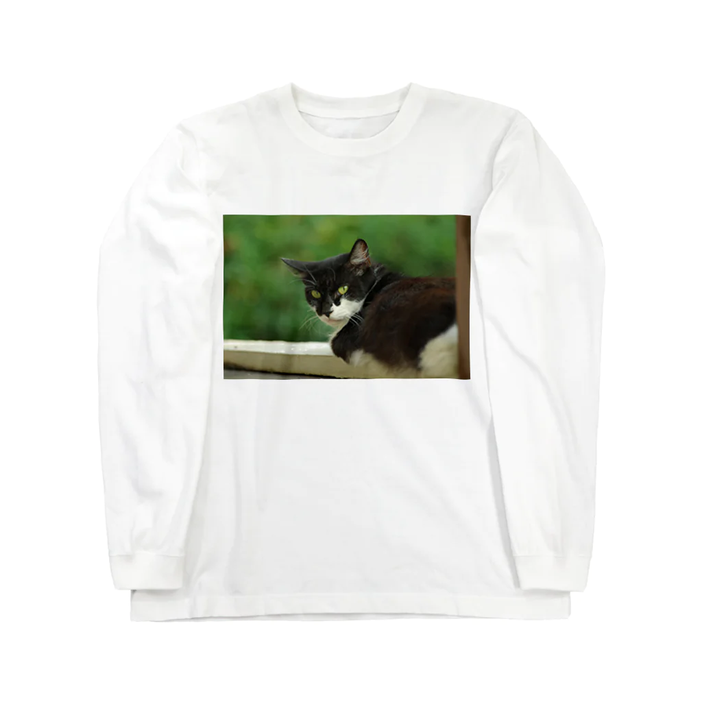 horidesuの振り向くネコ Long Sleeve T-Shirt