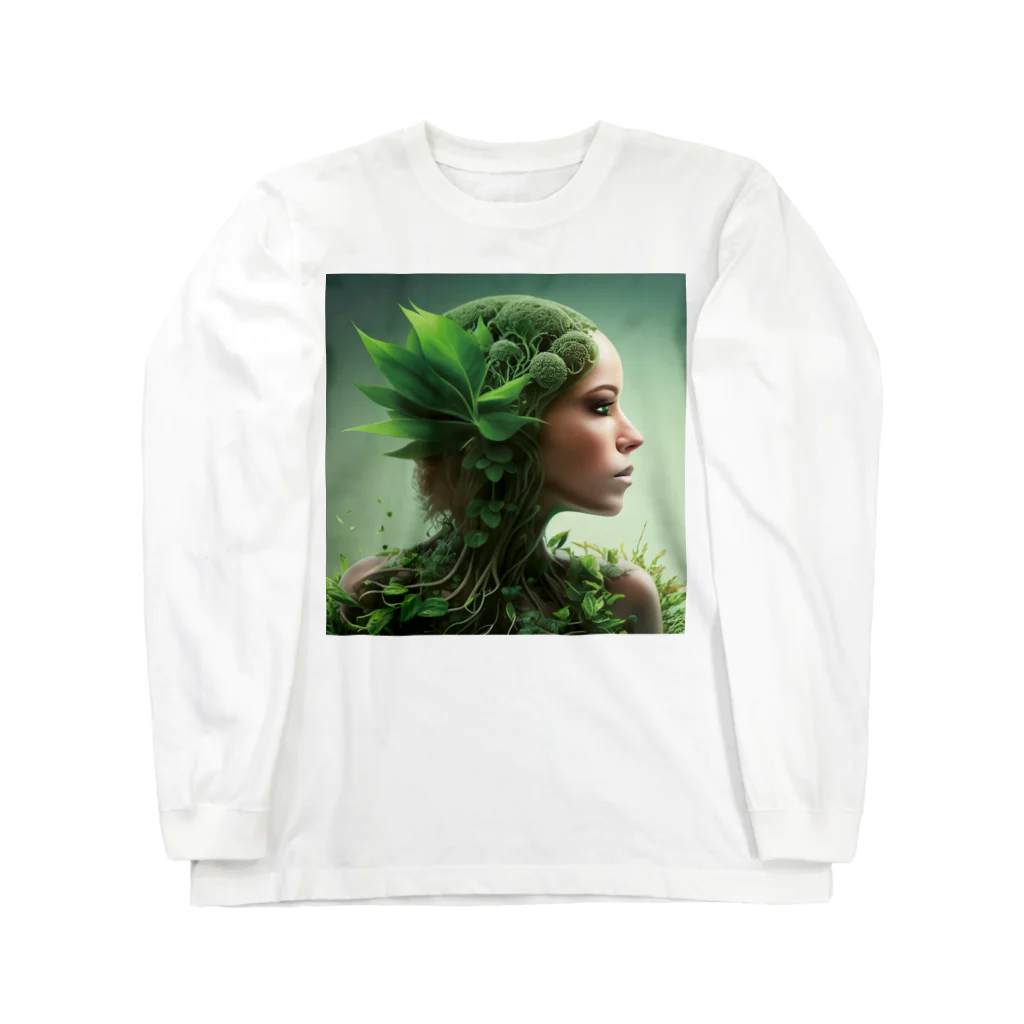 マルワーク S.Z.R.の植物系女子 ロングスリーブTシャツ