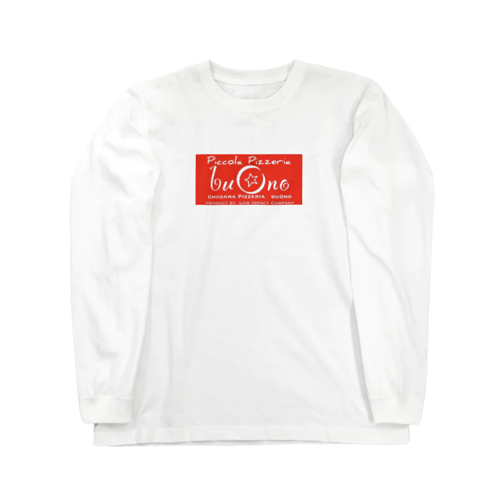 Low-Impact-CompanyのNO PIZZA NO  LIFE Long Sleeve T-Shirt