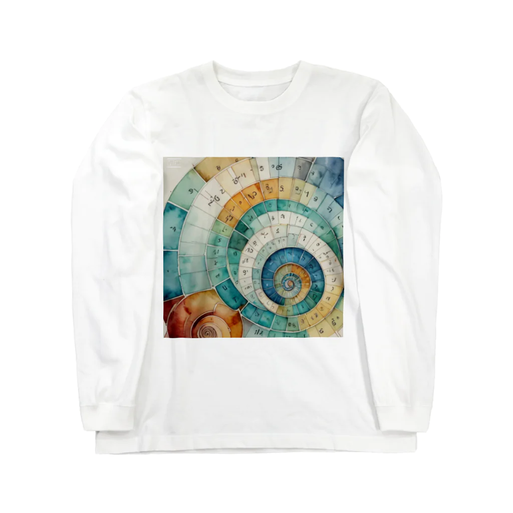 MOONのフィボナッチシリーズ Long Sleeve T-Shirt