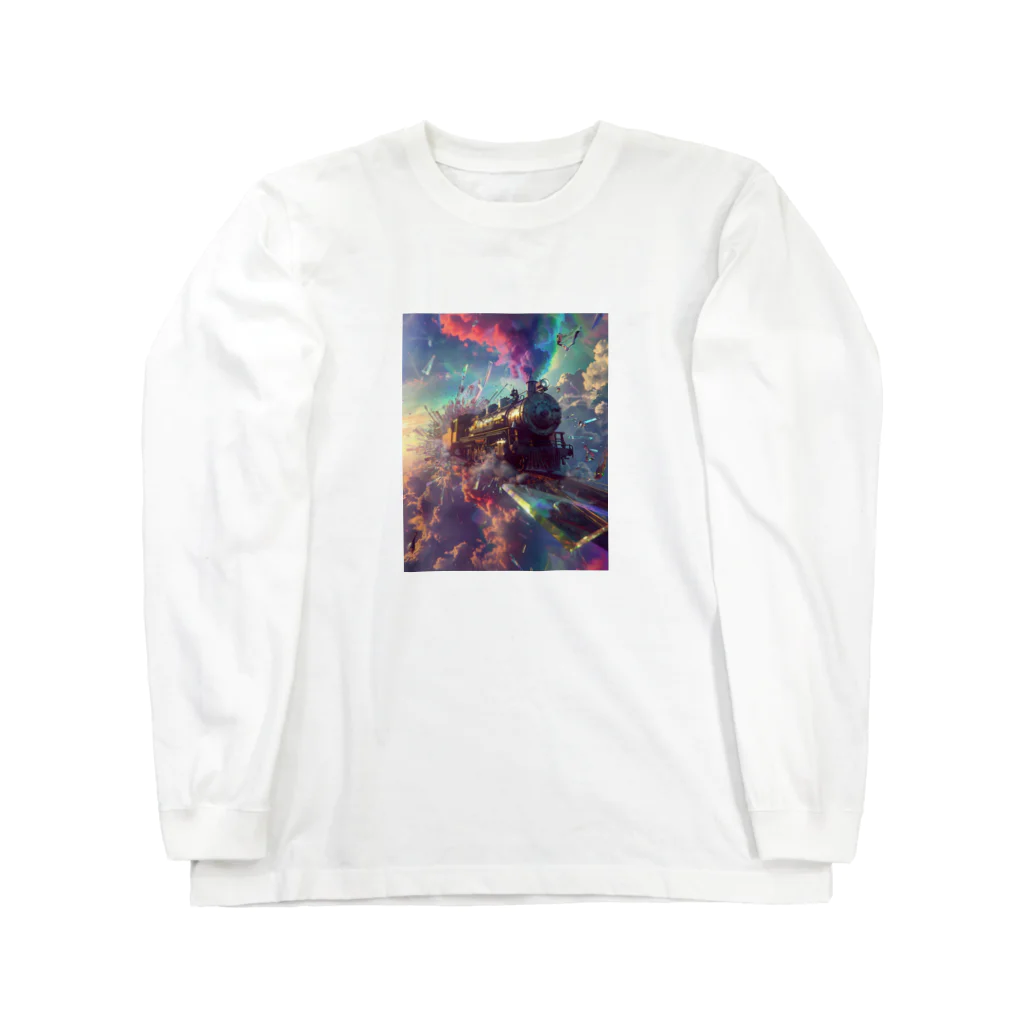 幻想ラボの「ガラスの次元を越える旅」 Long Sleeve T-Shirt