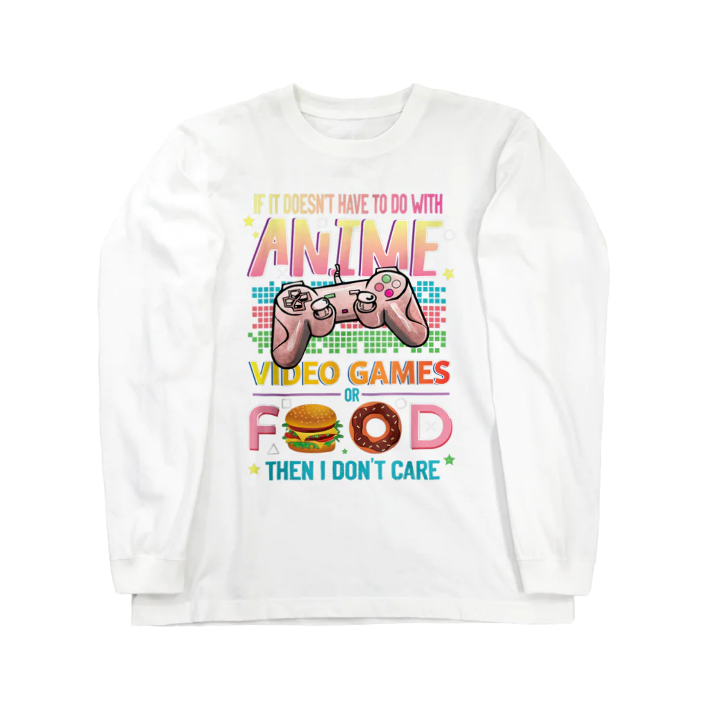 World_Teesのアニメ ビデオゲーム フード - アニメ愛好家へのギフトアイデア 女の子 男の子 Long Sleeve T-Shirt