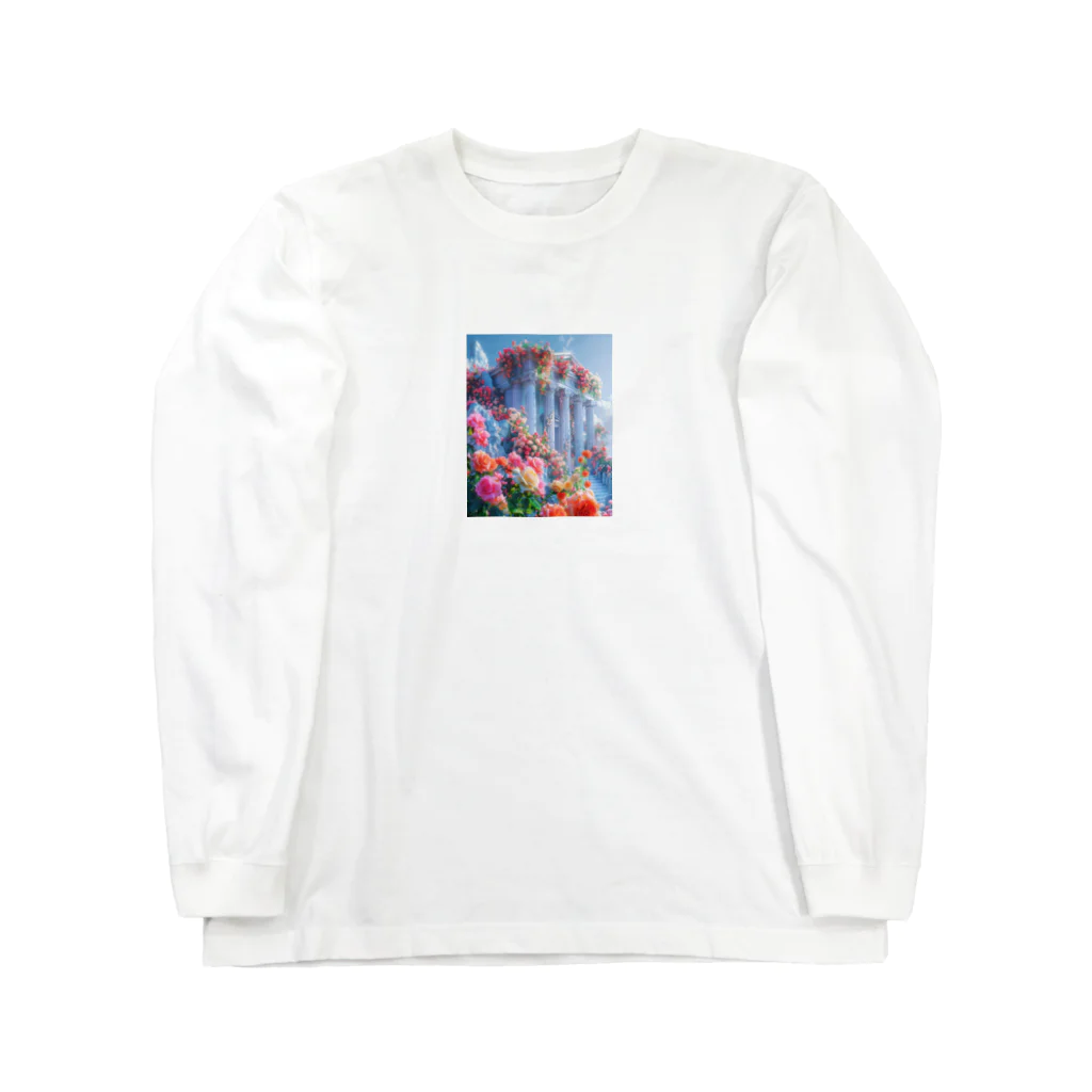 幻想ラボの「バラ色の夢の神殿」 Long Sleeve T-Shirt