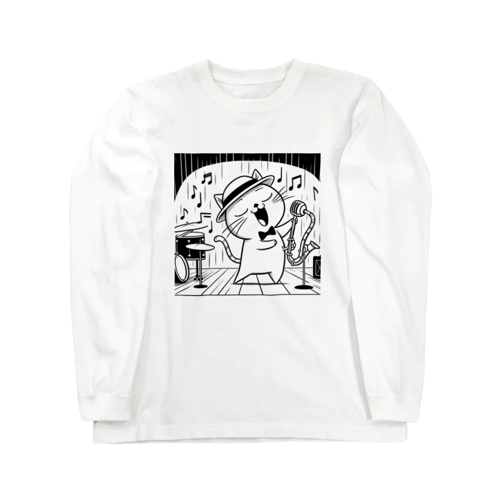 age3mのジャズボーカルキャット Long Sleeve T-Shirt