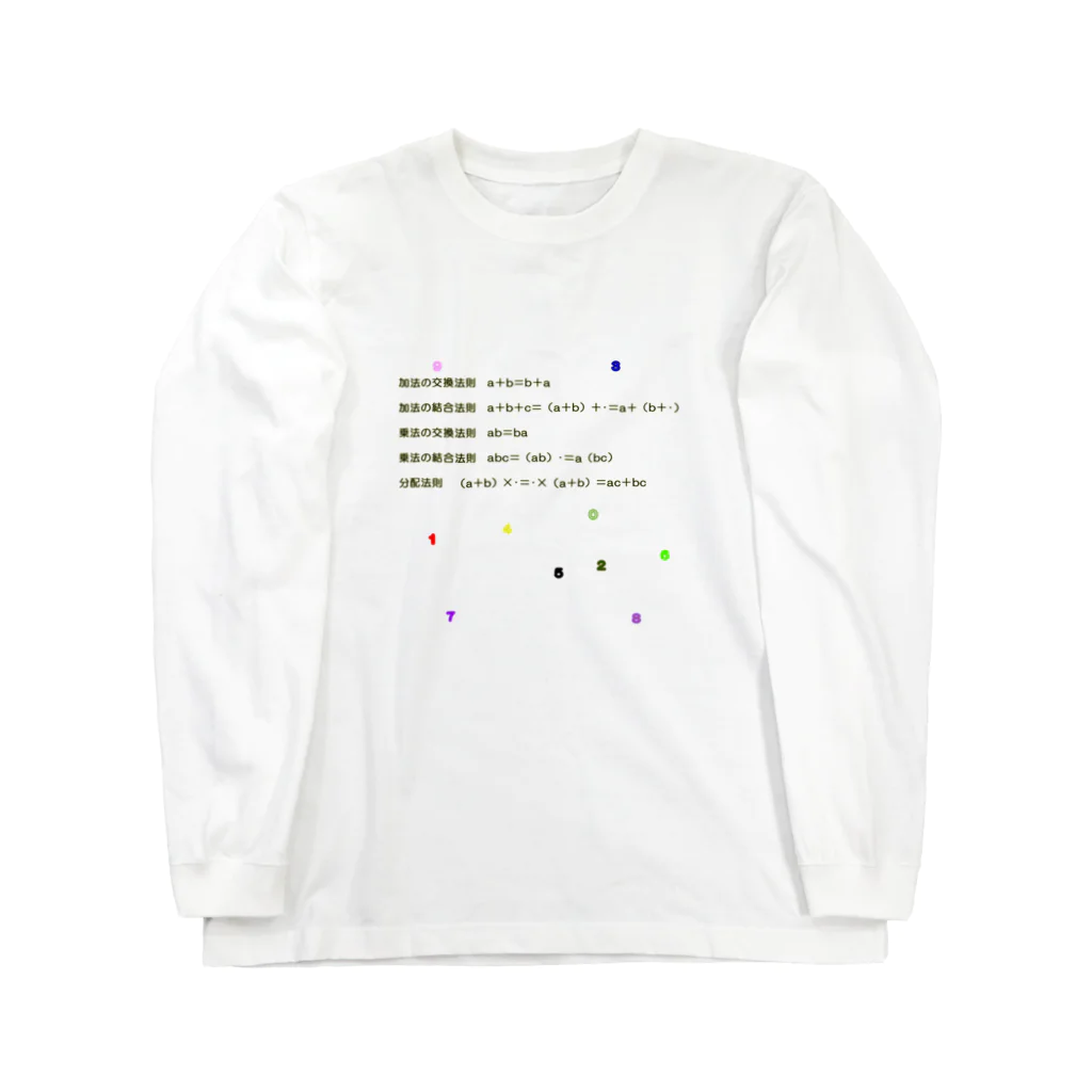 noiSutoaの交換法則、結合法則、そして分配法則 Long Sleeve T-Shirt