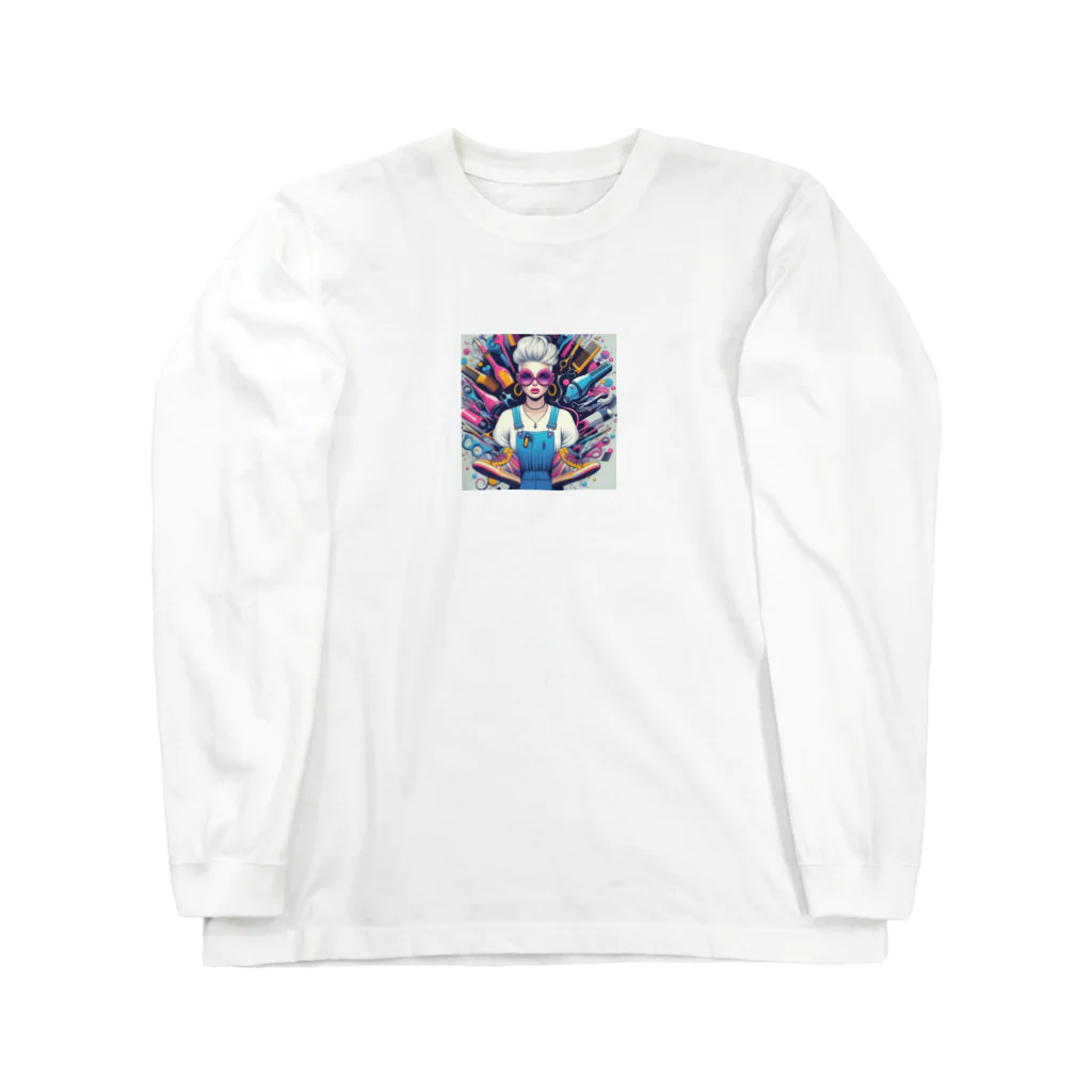 shiro_cafeの近未来美容師 Long Sleeve T-Shirt