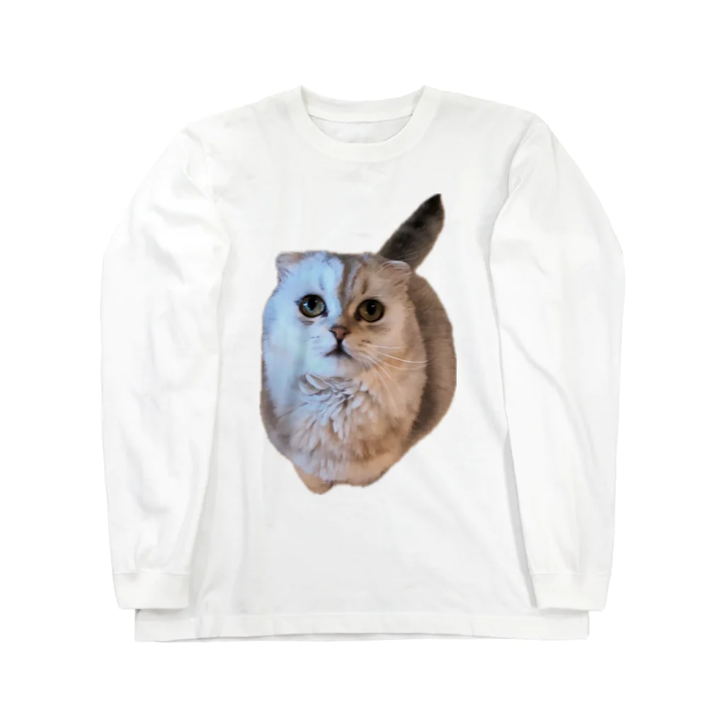 いらっしゃいませのフクロウみたいな猫 Long Sleeve T-Shirt