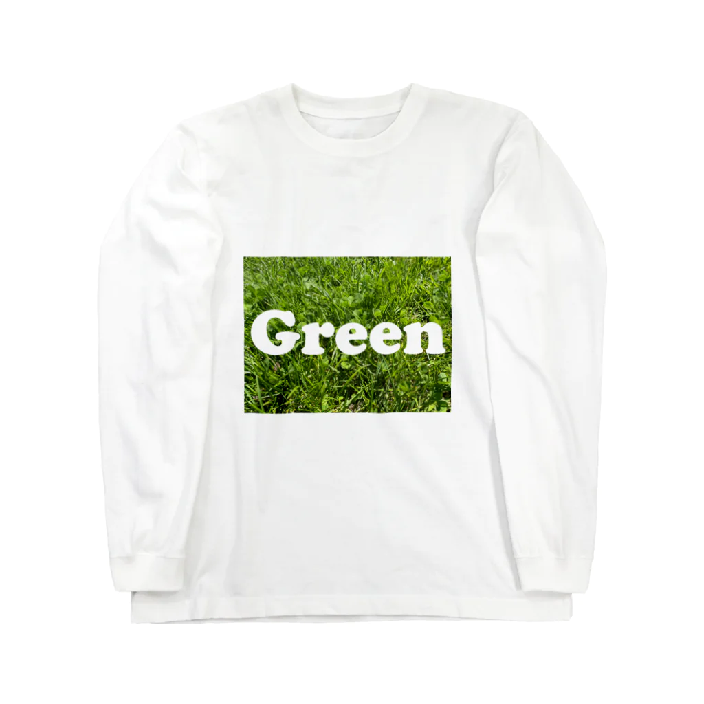 atelier_lapislazuliのGreen ロングスリーブTシャツ