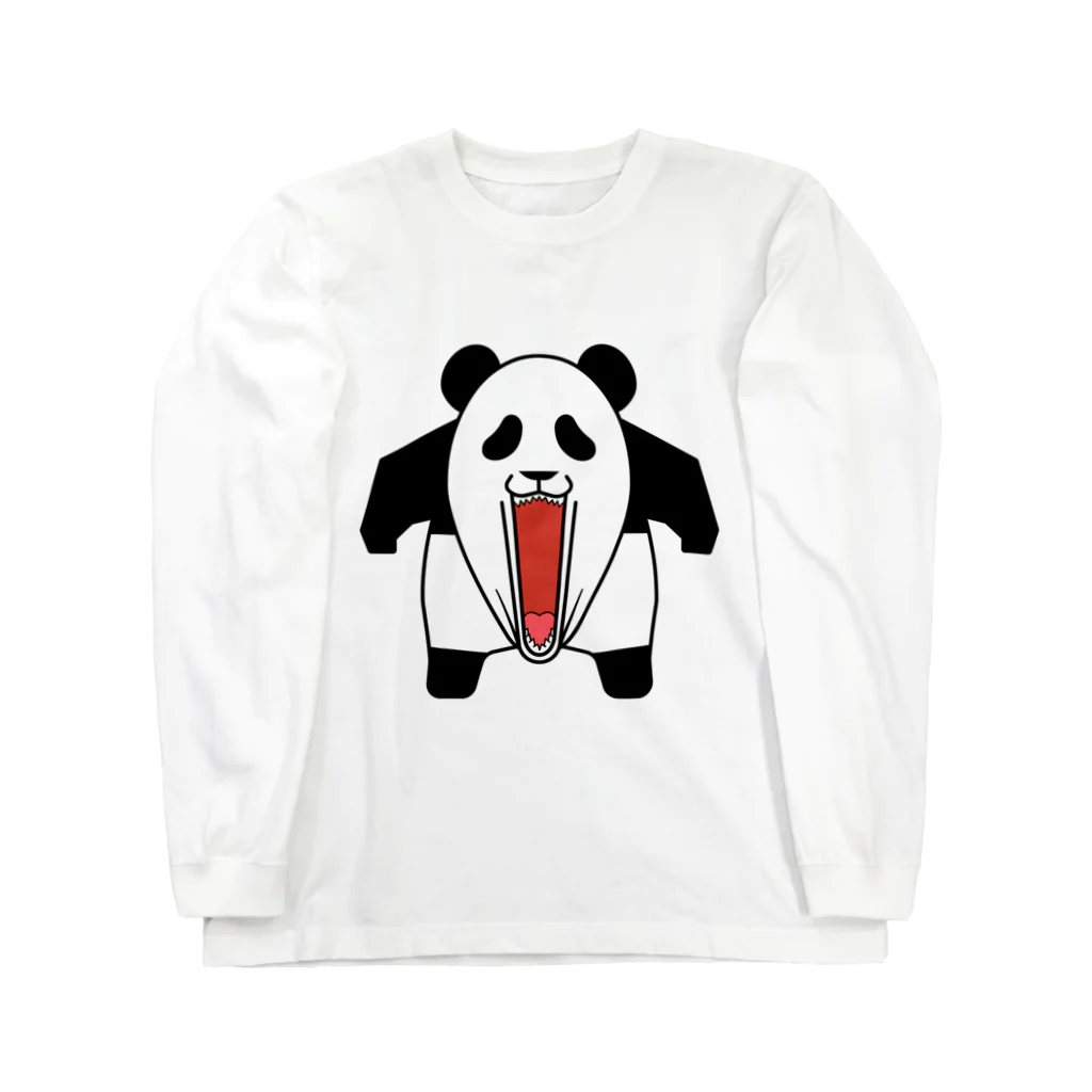 まがおのパンダの咆哮 Long Sleeve T-Shirt