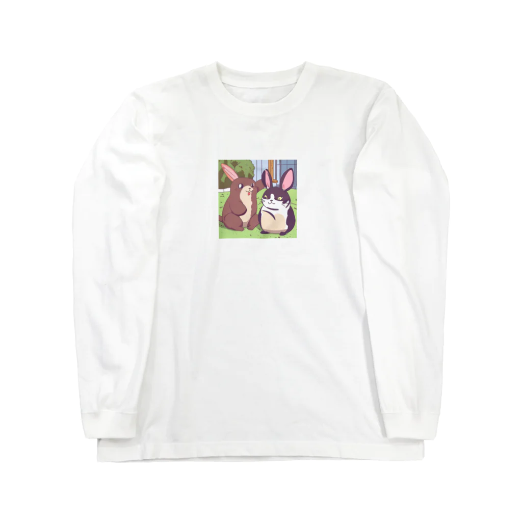 WhimsyWaresのうさぎ Long Sleeve T-Shirt