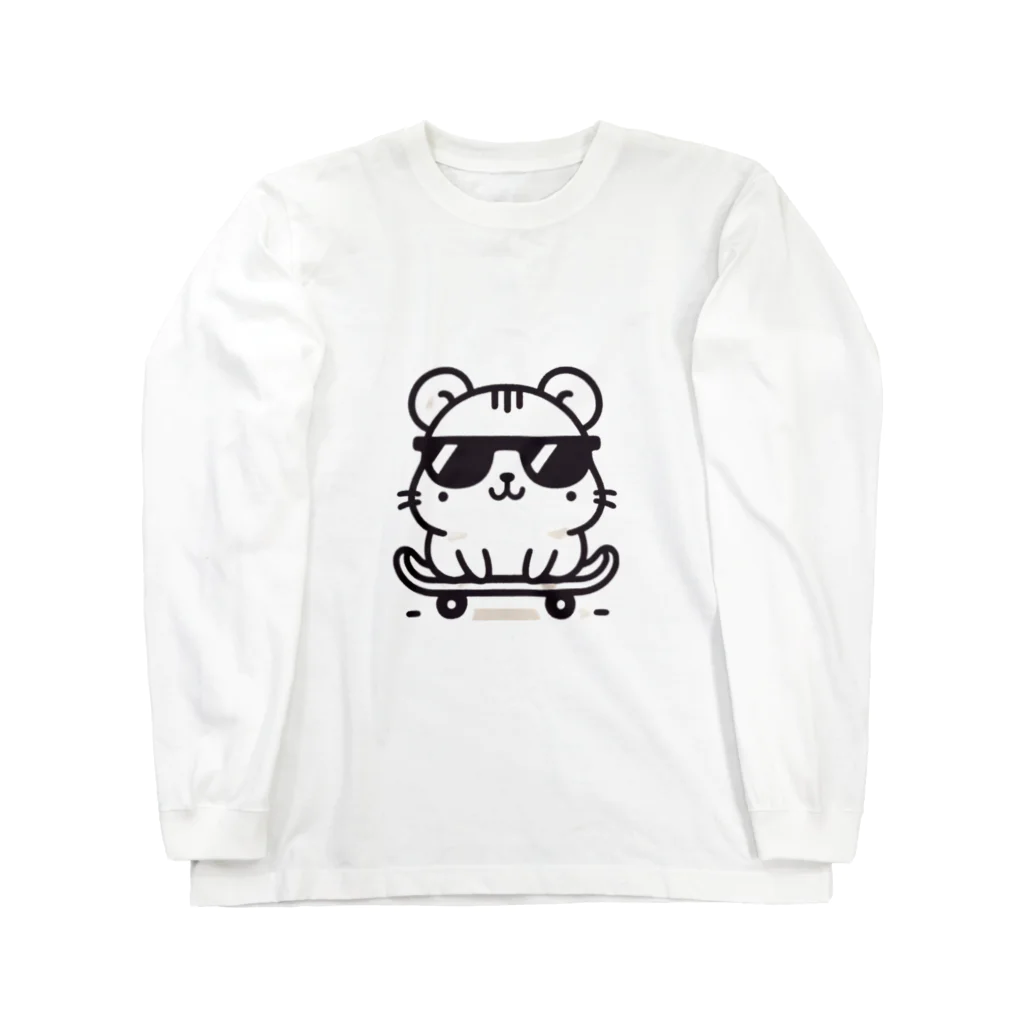 BOSATUのスケボーハムスター Long Sleeve T-Shirt