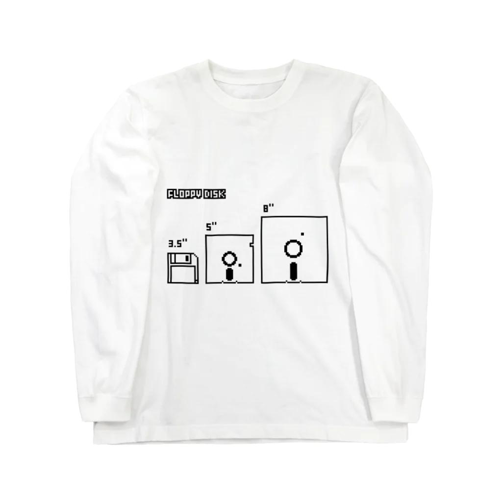 ponco2のフロッピーディスク Long Sleeve T-Shirt