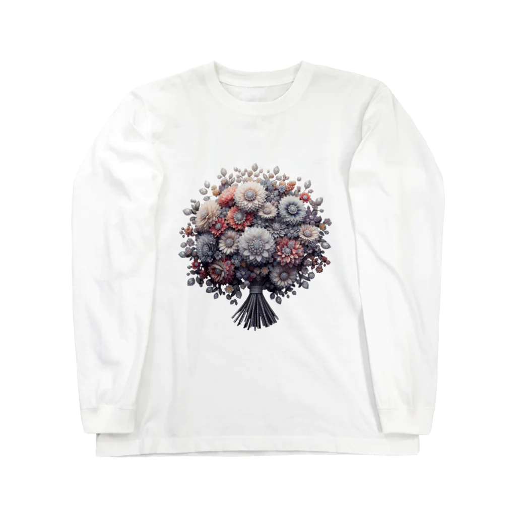 nail_aphroditeの魅惑の花束 - 3Dアートプリント Long Sleeve T-Shirt