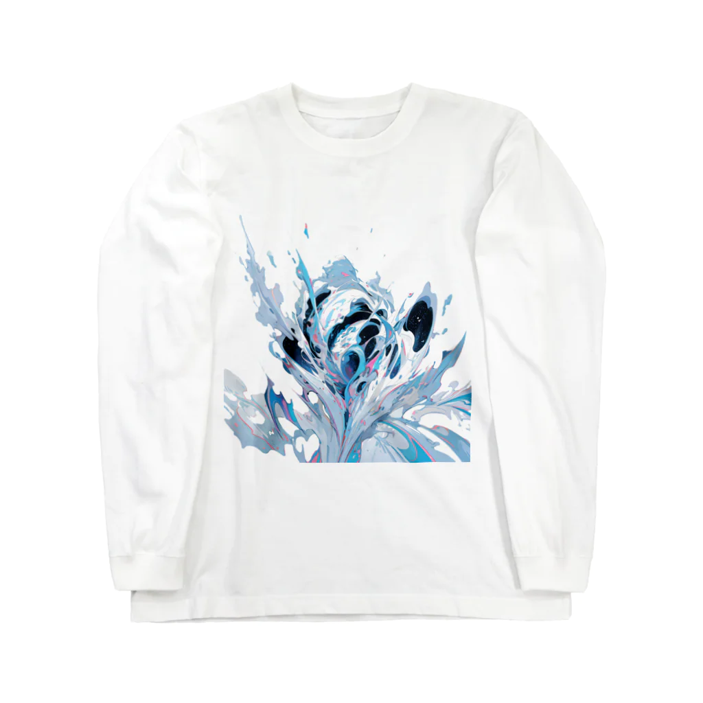 レオレオレオのレオの抽象画アート Long Sleeve T-Shirt