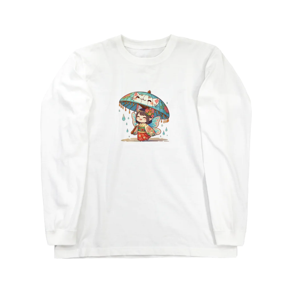 bona fideの開運招き猫　みこ Long Sleeve T-Shirt