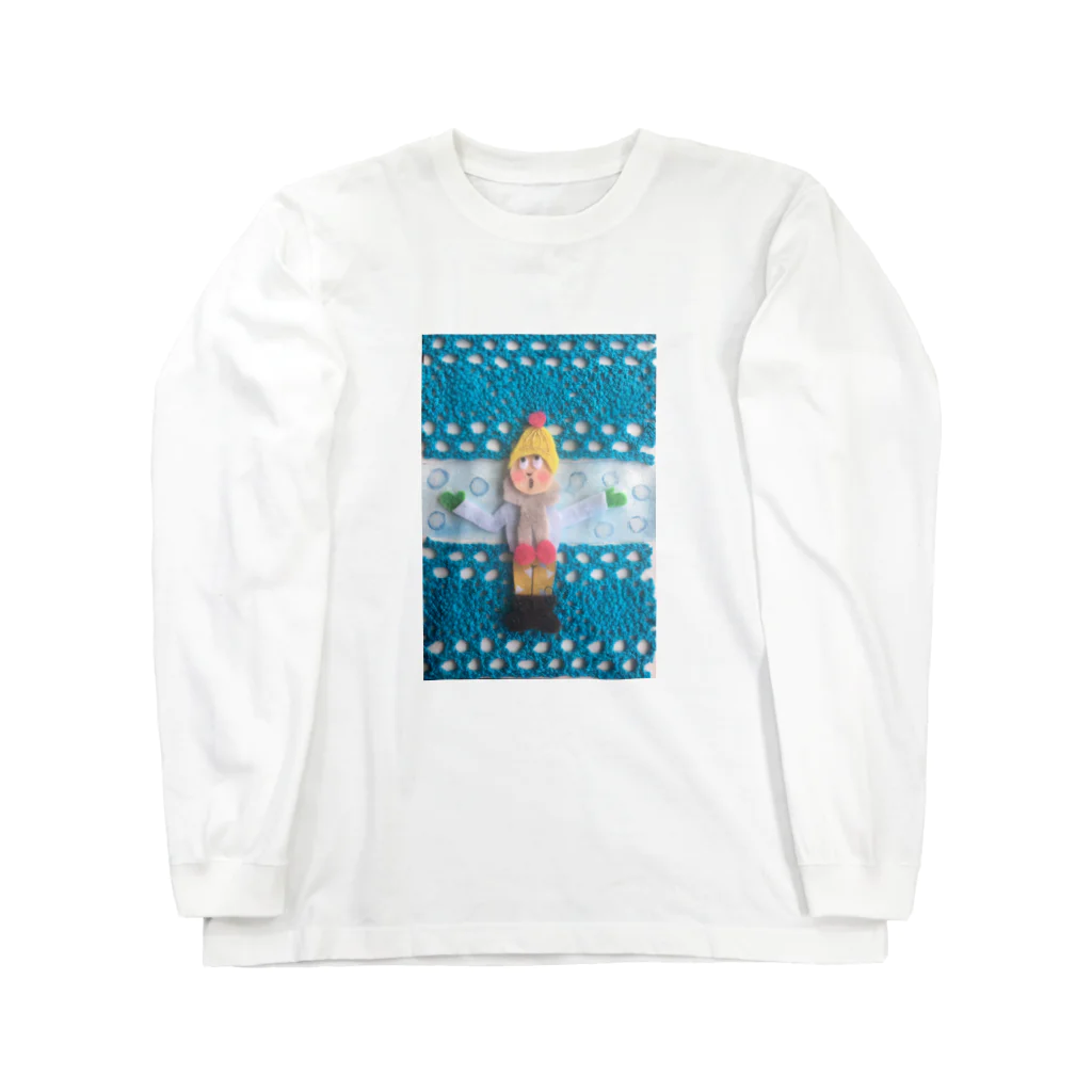 Hasen_WerkstätteのWinterwunderland ロングスリーブTシャツ