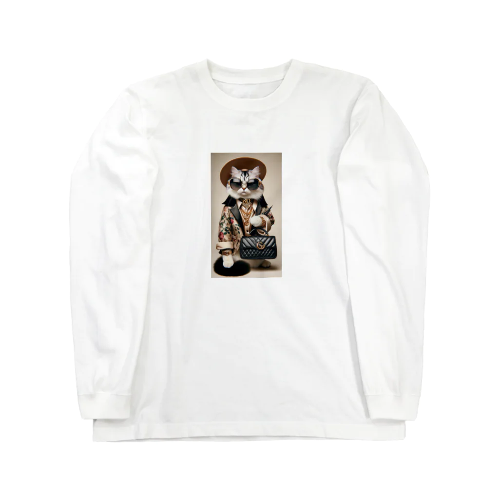 ガラスの貴公子のオシャレ猫しゃん Long Sleeve T-Shirt